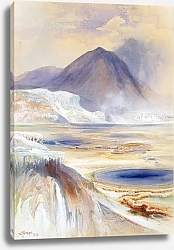 Постер Моран Томас Мамонтовые горячие источники, Йеллоустоун