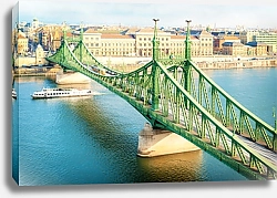 Постер Венгрия, Будапешт. Liberty bridge