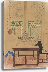 Постер Спиллиарт Леон Женщина с ребенком читают за столом.