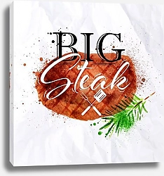 Постер Жареный стейк