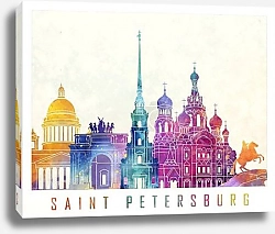 Постер Санкт-Петербург: акварельные достопримечательности Невского проспекта