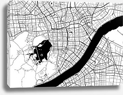 Постер План города Ханчжоу, Китай