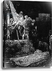 Постер Рембрандт (Rembrandt) The Descent from the Cross with a Torch, 1654 2