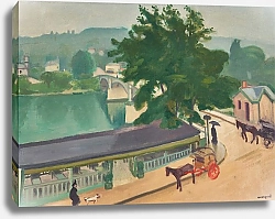 Постер Альбер Марке Le pont de Chennevières, temps gris