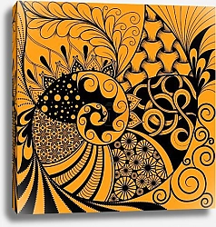 Постер Ракушка с этническим узором