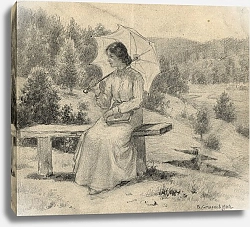 Постер Смирнов Борис Васильевич At a Dacha near the River Irkut.