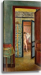 Постер Лебаск Анри Обнаженный, надевающий рубашку в помещении