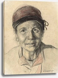 Постер Смирнов Борис Васильевич Settler Woman from Ukraine who Migrated to Siberia.