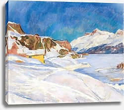 Постер Джакометти Джованни Winter Landscape Near Capolago