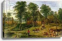 Постер Брейгель Ян Младший  The Farmyard