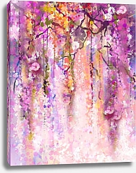 Постер Фиолетовые цветы Вистерия