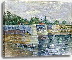 Постер Ван Гог Винсент (Vincent Van Gogh) Seine with the Pont de la Grande Jette, The