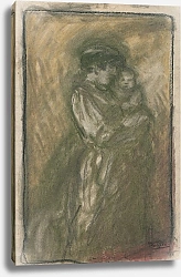 Постер Мигем Юджин Ван Moeder met kind