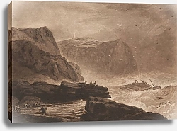 Постер Тернер Уильям (William Turner) Coast of Yorkshire, near Whitby