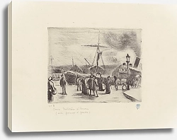 Постер Писсарро Камиль (Camille Pissarro) Cours Boieldieu à Rouen