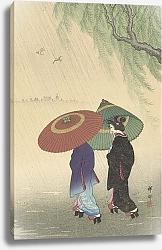 Постер Косон Охара Two women in the rain