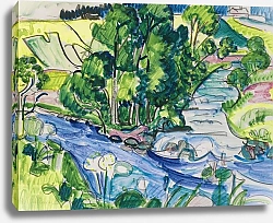 Постер Кирхнер Людвиг Эрнст Дикая земля С домом Киршнера