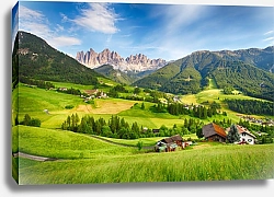 Постер Зелёная долина в Доломитовых Альпах