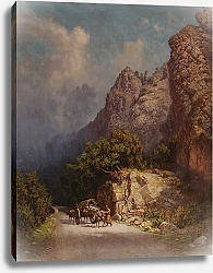 Постер Занковский Илья Ox-Drawn Cart In The Mountains