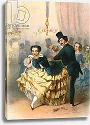 Постер Ballroom scene in the 19th century, published 1909.