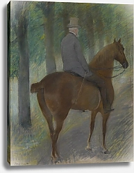Постер Кассат Мэри (Cassatt Mary) Mr. Robert S. Cassatt on Horseback