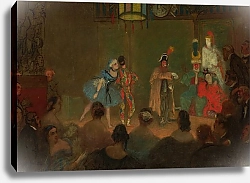 Постер Тиссо Джеймс Театральный вечер в доме принца Наполеона