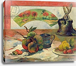 Постер Гоген Поль (Paul Gauguin) Still Life with a Fan, c.1889