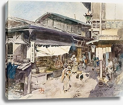 Постер Блум Роберт Фредерик Street Scene in Ikao, Japan