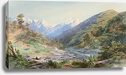 Постер Галли Джон Пейзаж, Южные Альпы
