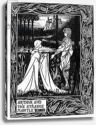 Постер Бердсли Аубри Arthur and the strange mantle, 1893-94