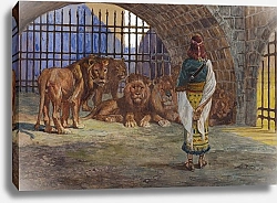 Постер Тиссо Джеймс Даниил во рву со львами
