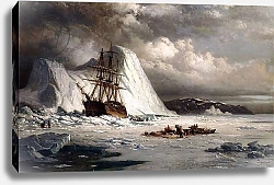 Постер Брэдфорд Уильям Icebound Ship,
