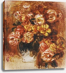 Постер Ренуар Пьер (Pierre-Auguste Renoir) Vase of Roses; Vase de Roses, 1