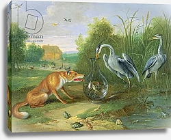 Постер Кессель Ян The Heron and the Fox, 1661