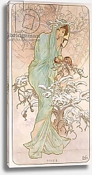 Постер Муха Альфонс Winter; Hiver, c.1896