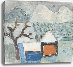 Постер Блондер Саша Pejzaż zimowy z domami