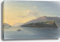 Постер Штунц Иоганн Батист Vue de l’isle St. Pierre sur le lac de Bienne
