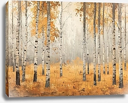 Постер Gold of the autumn forest