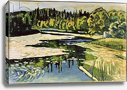 Постер Кандинский Василий River in Autumn, 1900