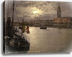 Постер Италия. Венеция, дворец Дожей и Королевский дворец