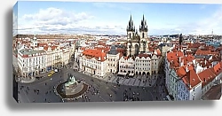 Постер Чехия, Прага. Вид с птичьего полета #3