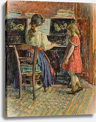 Постер Лебаск Анри Урок игры на фортепиано