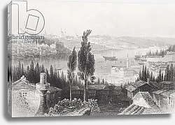 Постер Бартлет Уильям (последователи, грав) The Arsenal from the Pera, Turkey, from 'Gallery of Historical Portraits', published c.1880