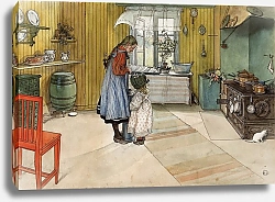 Постер Ларсон Карл На кухне