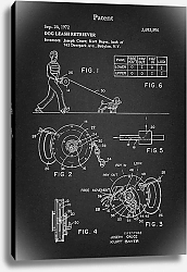 Постер Патент на поводок-рулетку для собак, 1972г