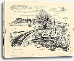 Постер Оортвейн Мартен Gezicht op de onderbouw van molen ‘De Bonte Hen’ te Zaandam.