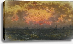 Постер Хид Мартин Джонсон Sunset on the Coast