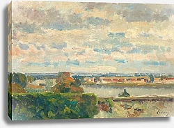 Постер Paysage de bord de Seine, environs de Vétheuil