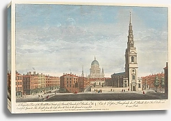 Постер Баулес Томас 3 A Perspective View of the North West Front of ye Parish Church of St. Brides