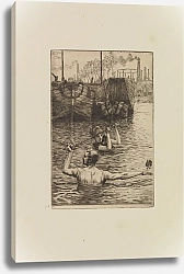 Постер Тиссо Джеймс Renée and Reverchon swimming in the Seine